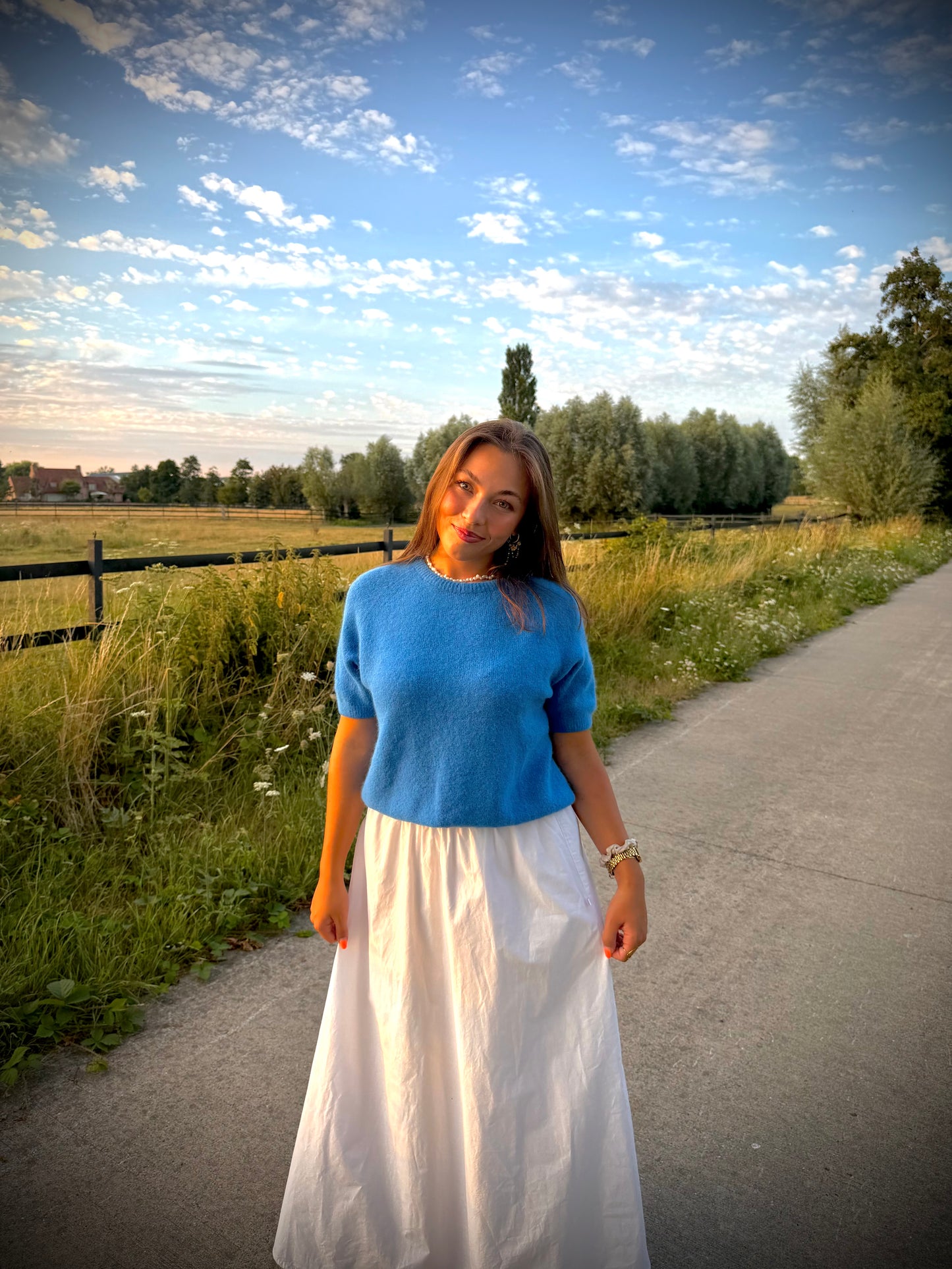 Soft knit blue
