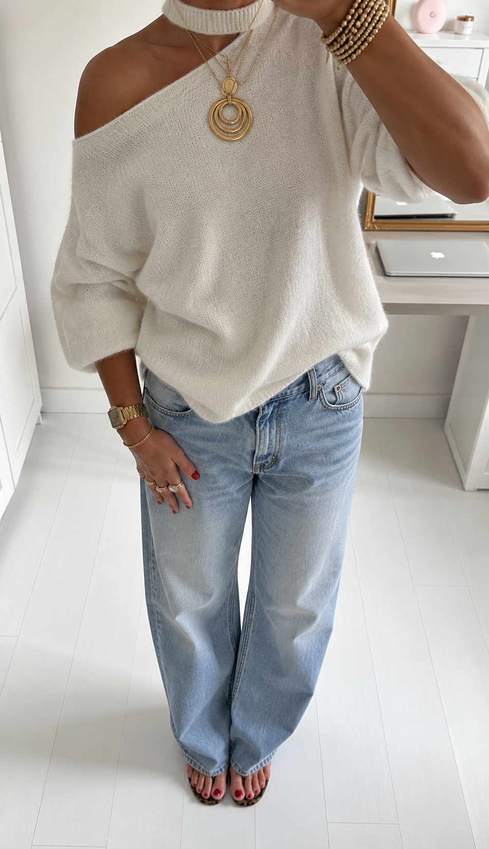 Mara pull - white