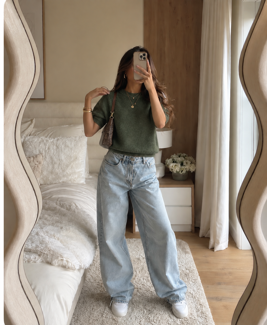 Maya pull - dusty green
