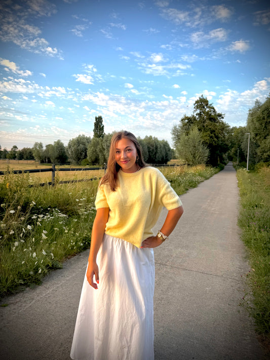 Soft knit butter yellow