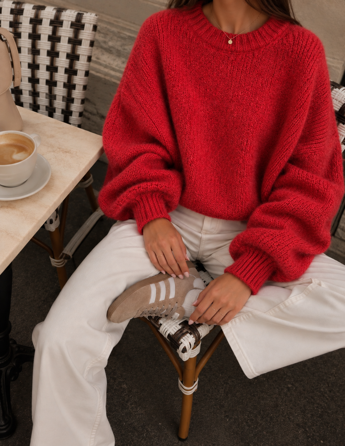 Lola sweater - red