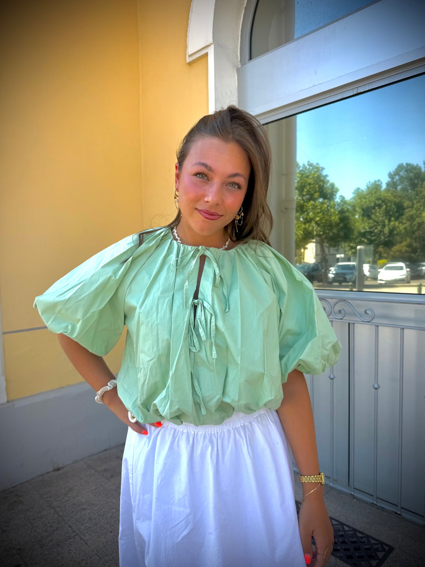 Ivy blouse green