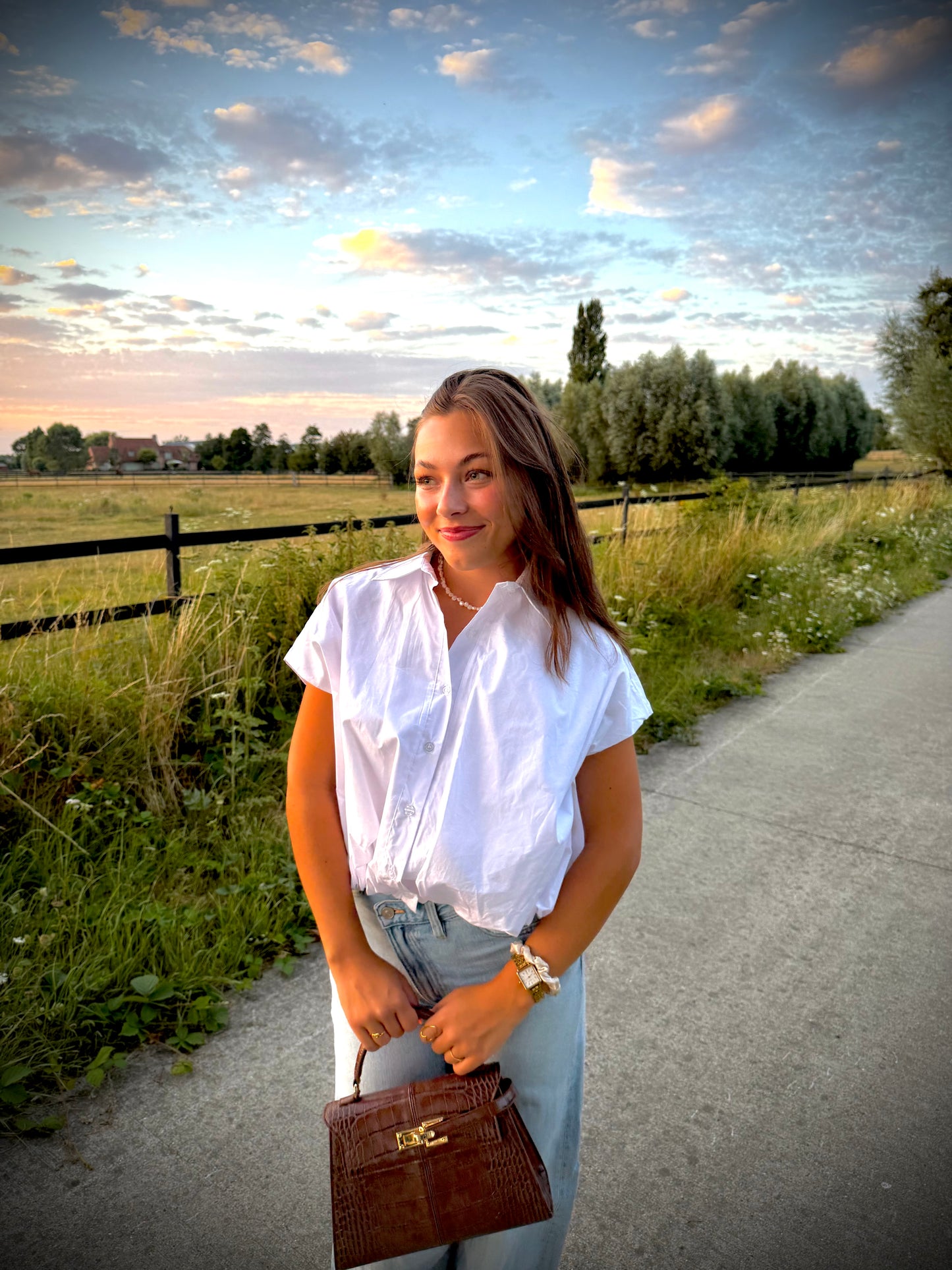 Luna blouse white