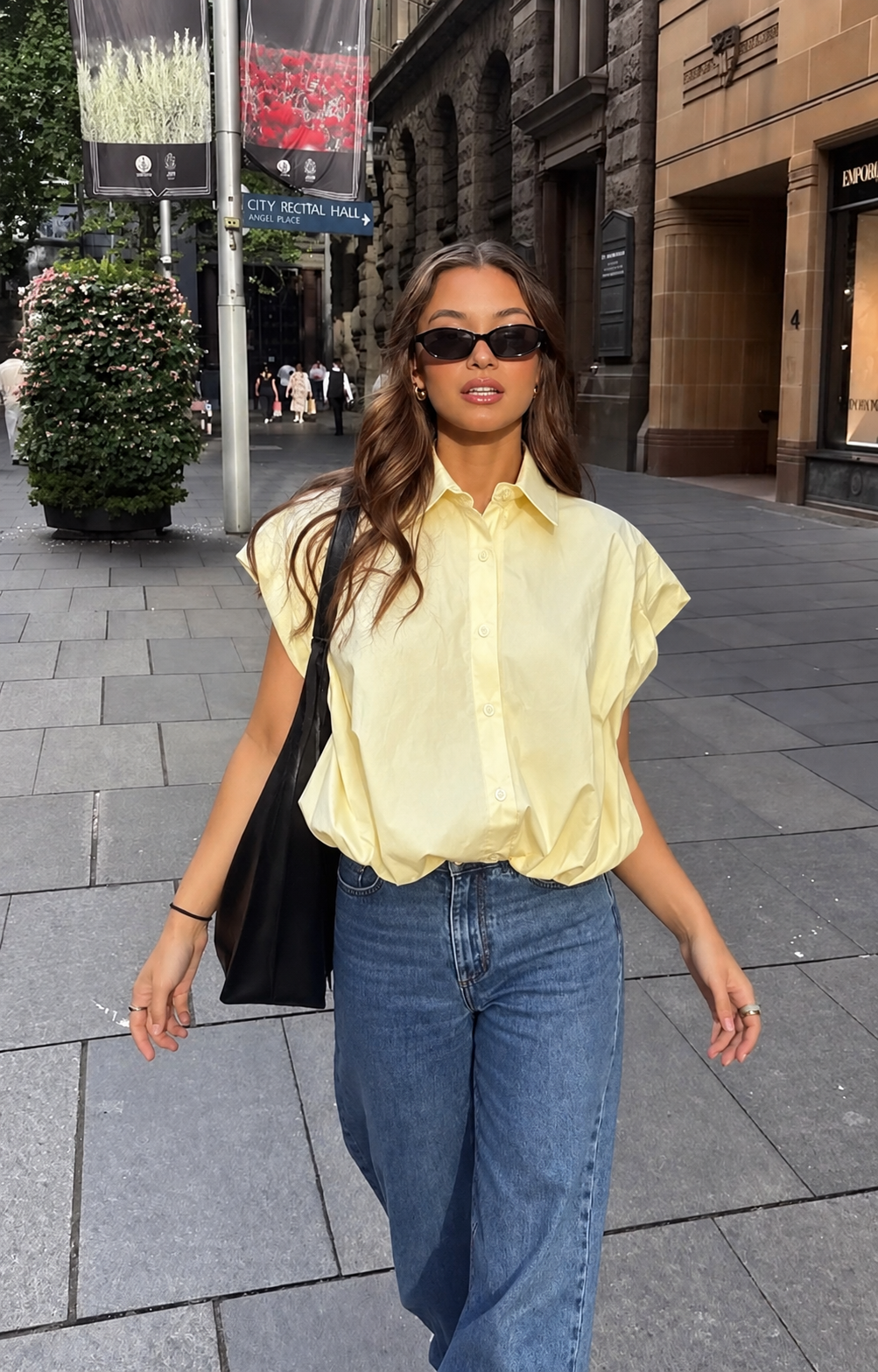 Luna blouse butter yellow