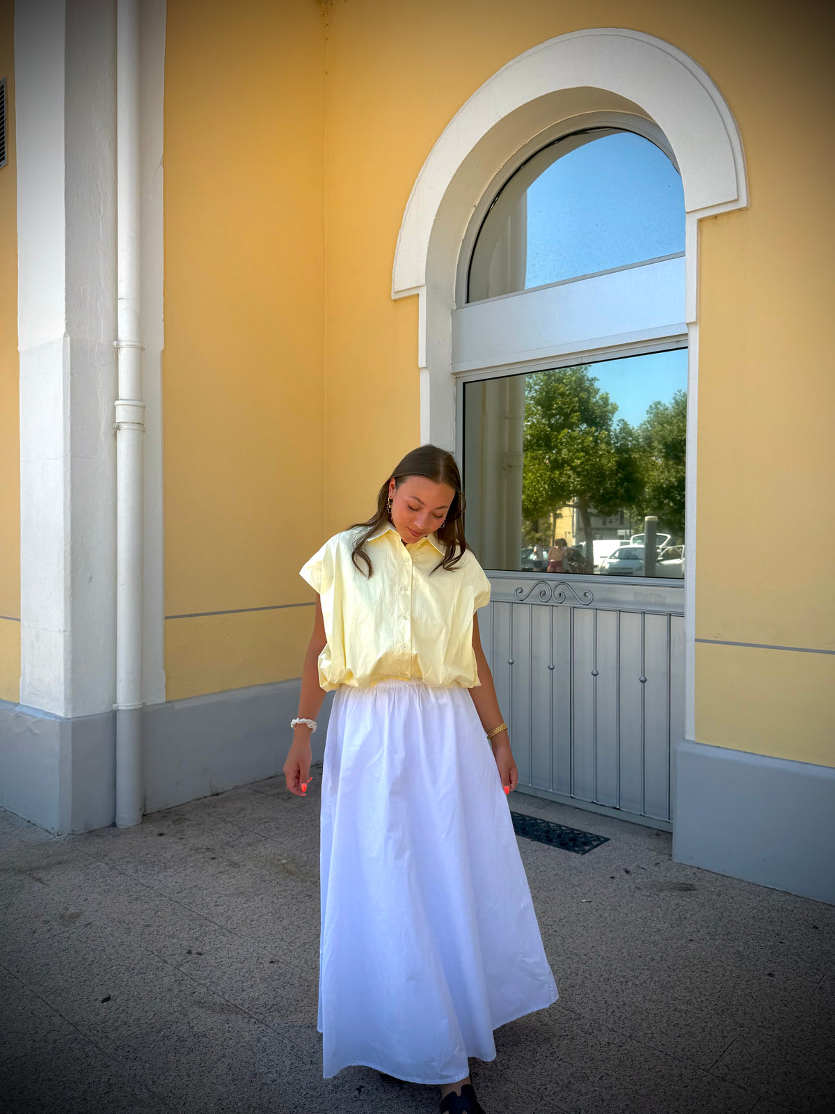 Luna blouse butter yellow