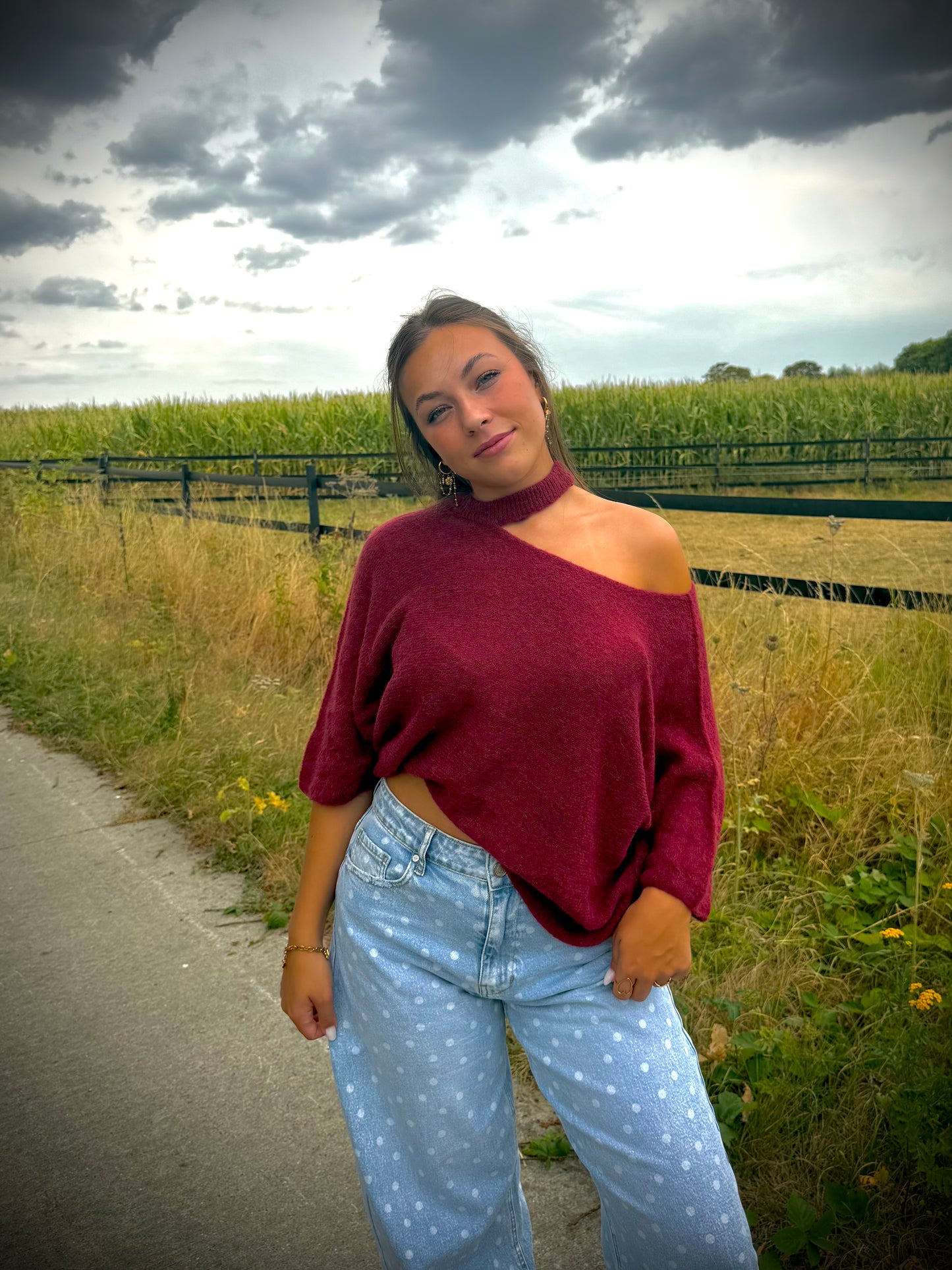 Mara pull - Burgundy