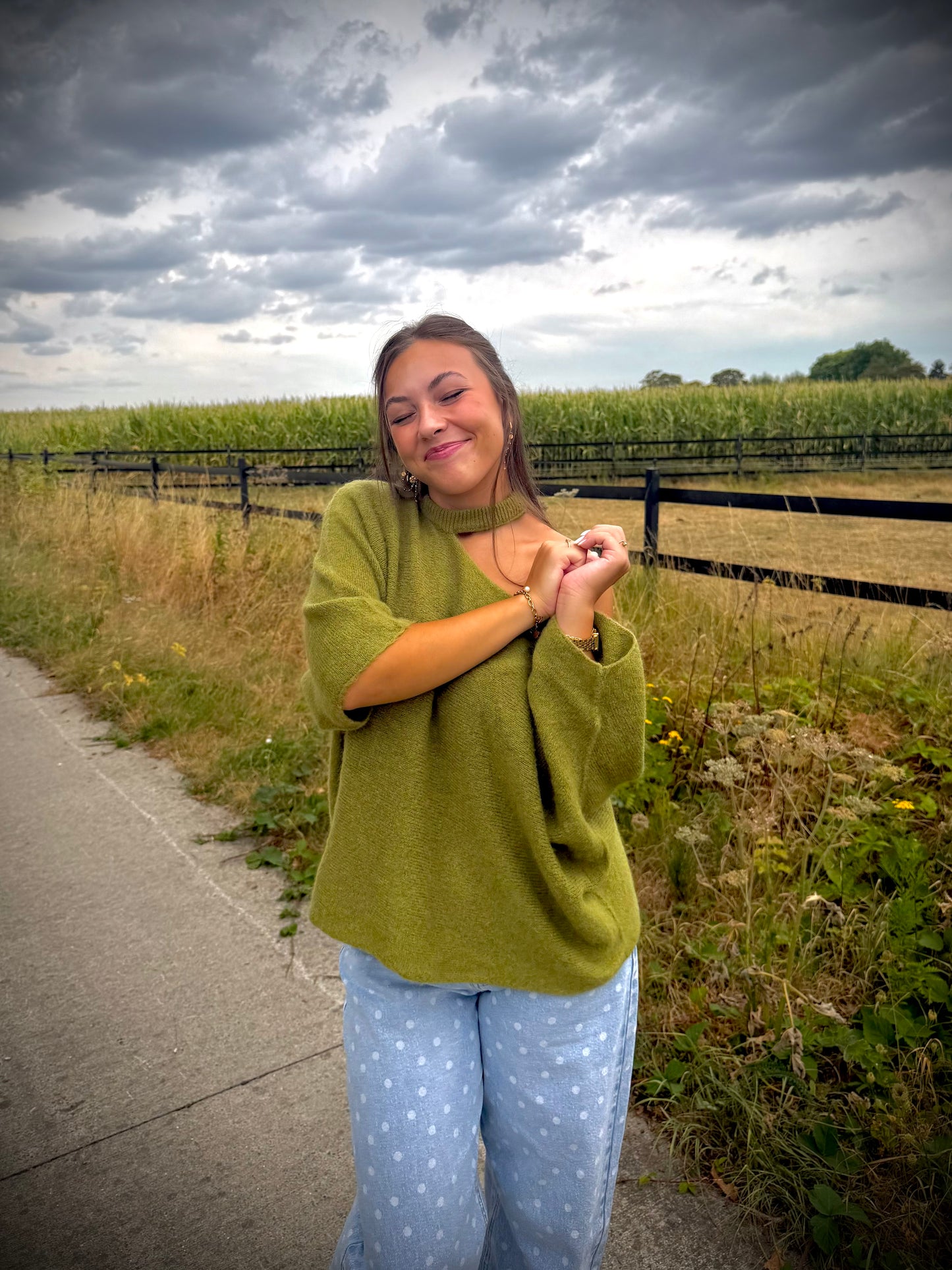 Mara pull - olive