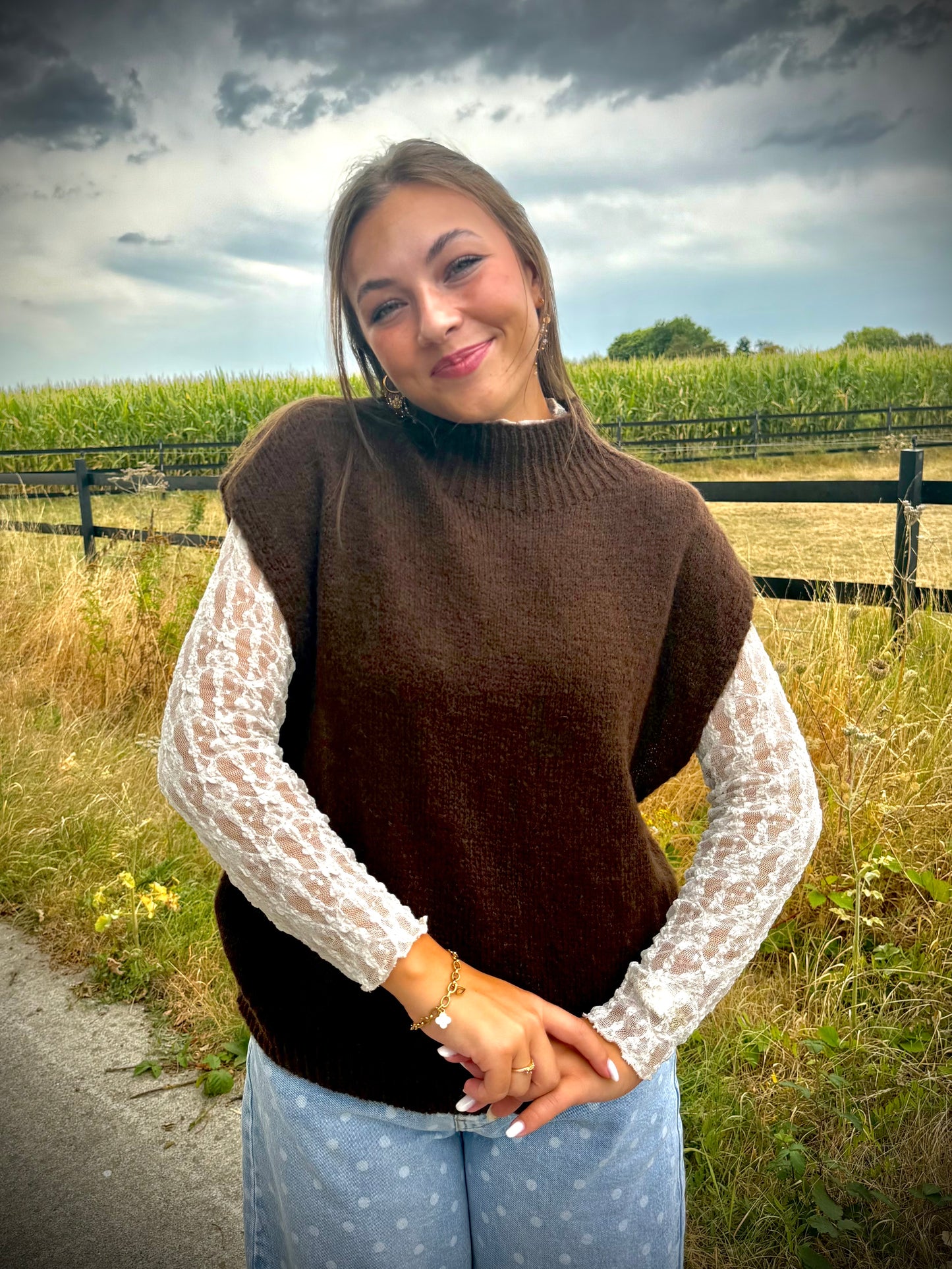 Lace Layer Knit