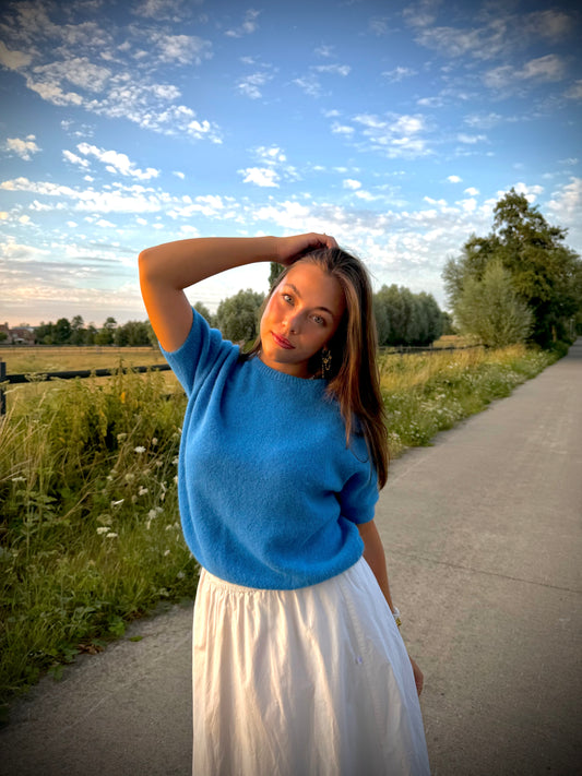 Soft knit blue