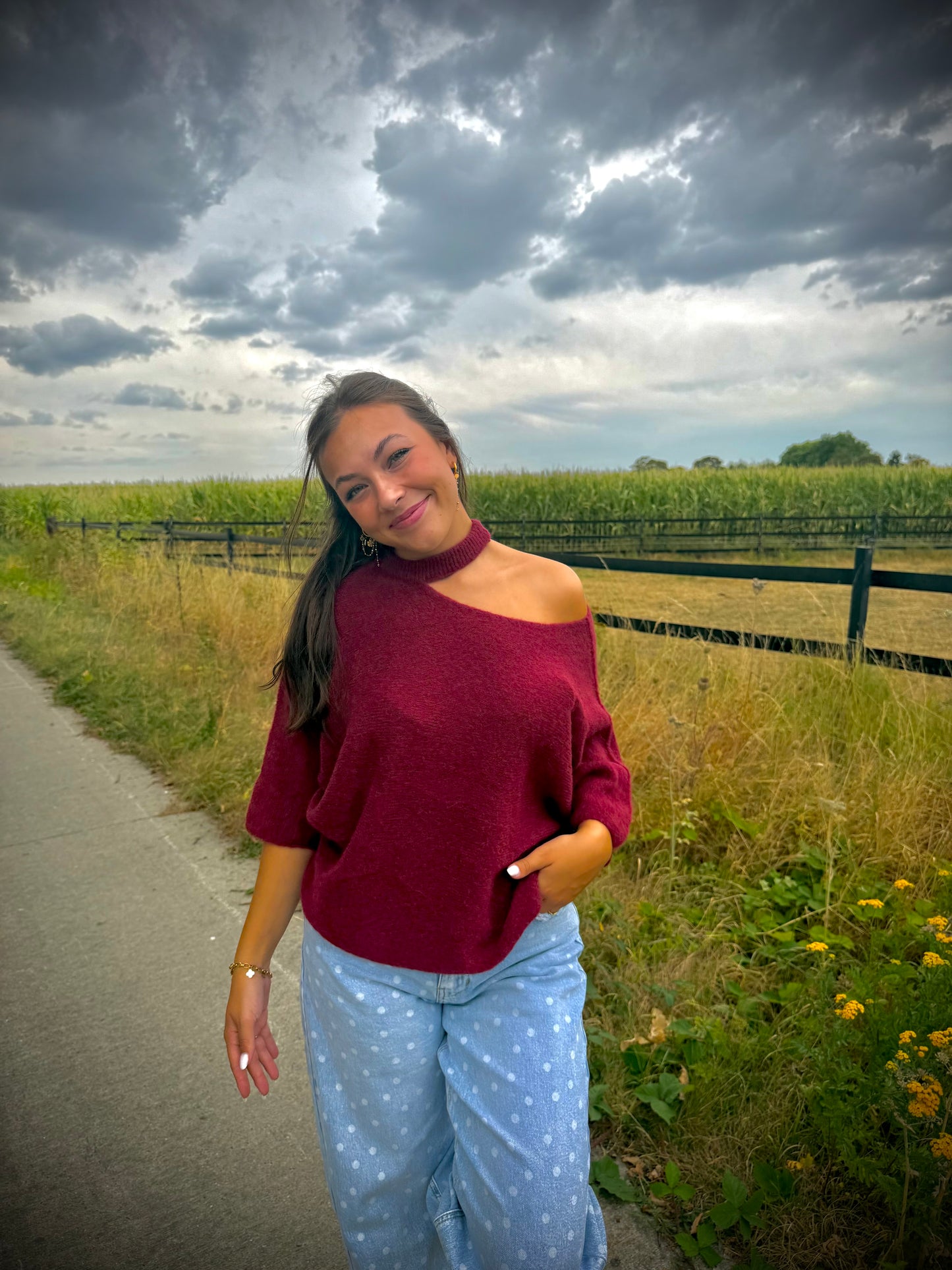 Mara pull - Burgundy