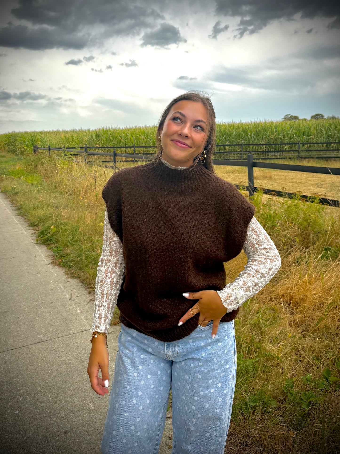 Lace Layer Knit