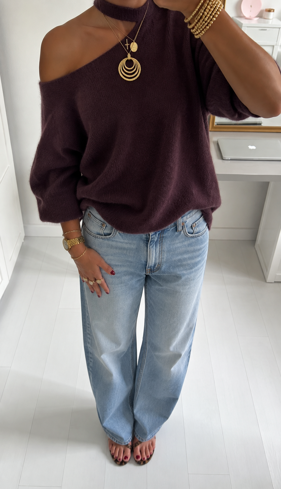 Mara pull - aubergine